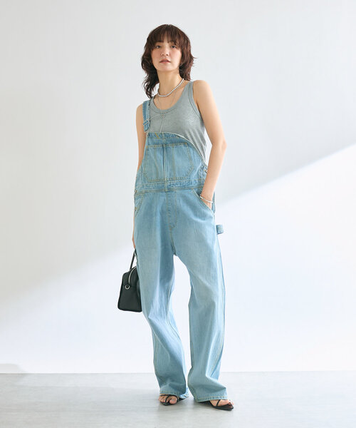 RIVE DROITE（リヴドロワ）の「【コーデのポイントに】ラメリブタンクトップ（タンクトップ・レディース・ブラック/グレー/ライトベージュ・FREE）」の19枚目の写真