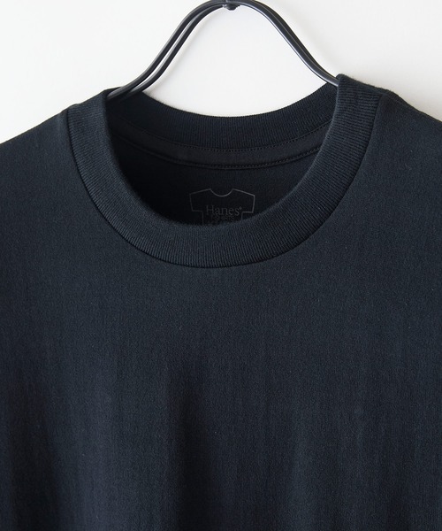 HANES（ヘインズ）の「【HANES/ヘインズ】【7.0oz 究極の先染め黒】KURO クルーネックT ビッグシルエット キングサイズ 丸胴・タグレス（Tシャツ/カットソー・メンズ・ブラック・XX-LARGE）」の11枚目の写真