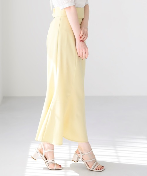 Merci♥ロングスカート Melanie ☆メルシー 2025新作☆ セール】QUILTED DETAIL LONG SKIRT/キルティングディテール