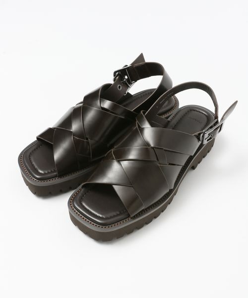 JEANASIS(ジーナシス)の「アンティークフェイクレザーサンダル/323167(サンダル・レディース・ブラック/ブラウン・MEDIUM/LARGE)」の19枚目の写真