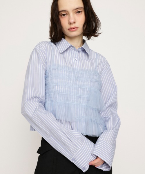 SLY | OFF SHOULDER CUT LACE トップス (Tシャツ・カットソー