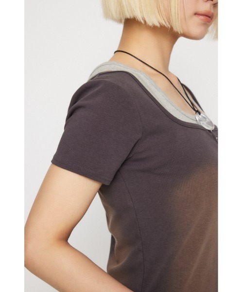 LAGUA GEM（ラグアジェム）の「WASH 2PIECE ミニワンピース（ワンピース・レディース・ブラック/カーキ/グレー・SMALL/MEDIUM）」の13枚目の写真