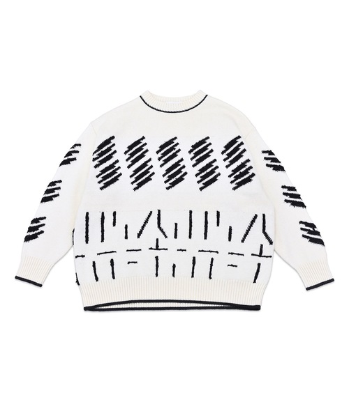 sneeuw（スニュウ）の「エレクトリックニットプルオーバー（ニット/セーター・レディース・アイボリー/グリーン・1/3）」の6枚目の写真