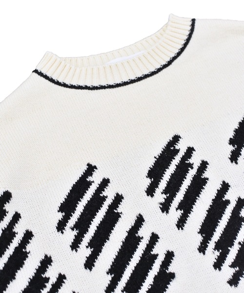 sneeuw（スニュウ）の「エレクトリックニットプルオーバー（ニット/セーター・レディース・アイボリー/グリーン・1/3）」の10枚目の写真