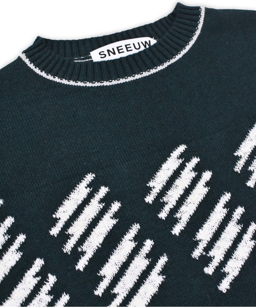 sneeuw（スニュウ）の「エレクトリックニットプルオーバー（ニット/セーター・レディース・アイボリー/グリーン・1/3）」の13枚目の写真