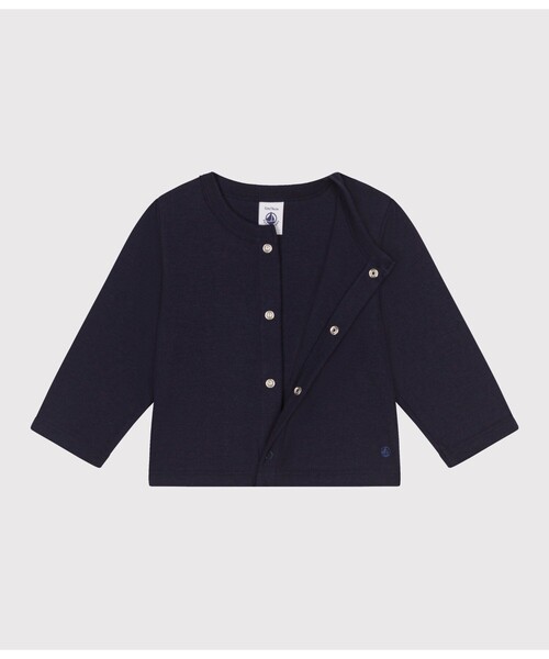 PETIT BATEAU(プチバトー)の「カーディガン(カーディガン/ボレロ・キッズ・ネイビー・18MONTH/12MONTH/24MONTH/36MONTH)」の2枚目の写真