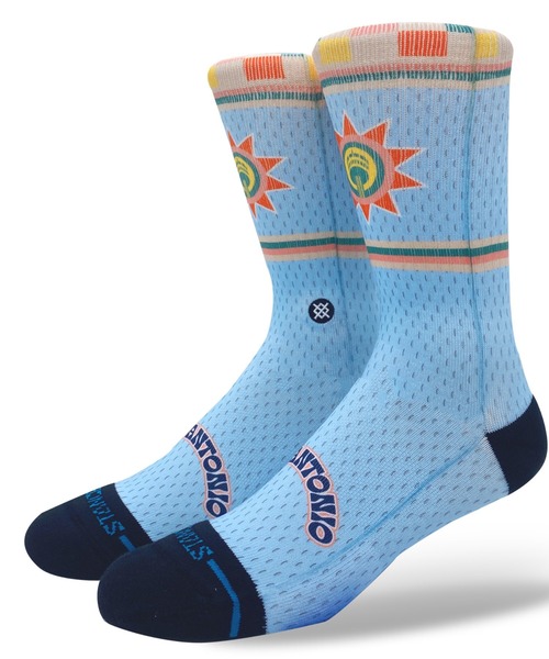 STANCE(スタンス)の「STANCE SAS CE25(スタンス サンアントニオ・スパーズ シティ・エディション 2025)(ソックス/靴下・メンズ・マルチ・LARGE)」の1枚目の写真