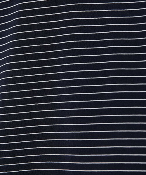 Steven Alan（スティーブンアラン）の「＜Steven Alan＞ サイロ ボーダー クルーネック Tシャツ NARROW（Tシャツ/カットソー・メンズ・ダークグレー/ネイビー/オフホワイト・S/M/L/XL）」の17枚目の写真