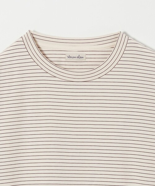 セール】＜Steven Alan＞ サイロ ボーダー クルーネック Tシャツ