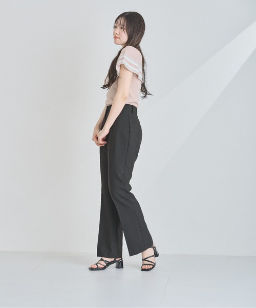 MISCH MASCH(ミッシュマッシュ)の「ボーダージャガード2wayケープニット(ニット/セーター・レディース・ホワイト/ベージュ/ブラック・フリ-)」の20枚目の写真