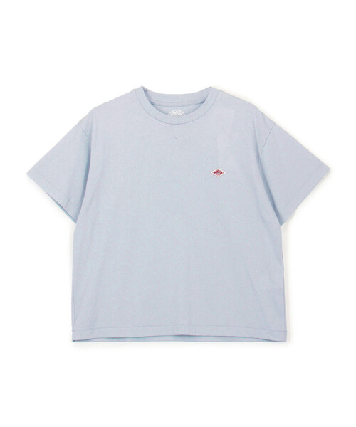 WOMEN'S SHORT SLEEVE SEMI CROP T-SHIRT PLAIN（Tシャツ