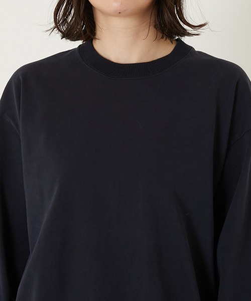 HOLLYWOOD RANCH MARKET(ハリウッドランチマーケット)の「CL0070 マックスウェイト バウンサー天竺プルオーバー(Tシャツ/カットソー・メンズ・ホワイト/チャコール/ネイビー・SMALL/MEDIUM/LARGE/X-LARGE)」の6枚目の写真
