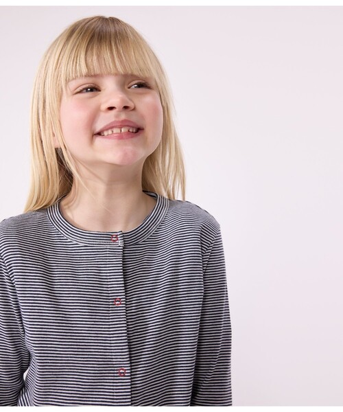 PETIT BATEAU(プチバトー)の「カーディガン(カーディガン/ボレロ・キッズ・ブルー系その他・6YEAR/8YEAR/10YEAR/12YEAR)」の3枚目の写真