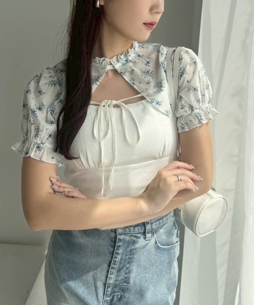 one after another NICE CLAUP（ワンアフターアナザーナイスクラップ）の「アソートボレロ+キャミソールセット（アンサンブル・レディース・ブラック/アイボリー/ブラウン系その他/ホワイト系その他・FREE）」の22枚目の写真