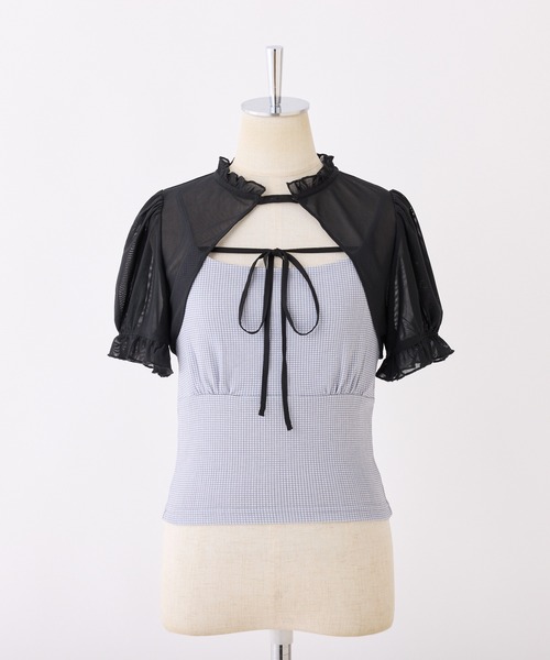 one after another NICE CLAUP（ワンアフターアナザーナイスクラップ）の「アソートボレロ+キャミソールセット（アンサンブル・レディース・ブラック/アイボリー/ブラウン系その他/ホワイト系その他・FREE）」の12枚目の写真