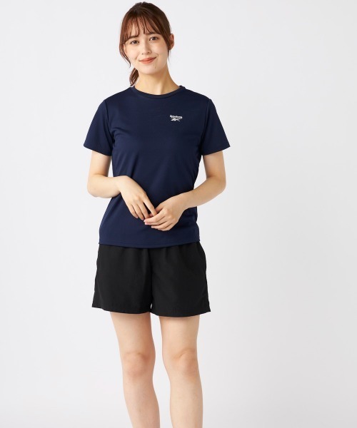 Reebok(リーボック)の「【Reebok/リーボック】レディース半袖UVTシャツ 水陸両用半袖アクアTシャツ(Tシャツ/カットソー・レディース・ミント/ブラック/ネイビー/ホワイト・MEDIUM/X-LARGE/LARGE)」の4枚目の写真