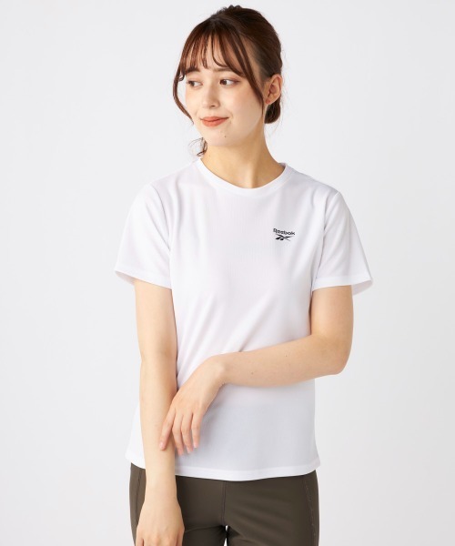 Reebok(リーボック)の「【Reebok/リーボック】レディース半袖UVTシャツ 水陸両用半袖アクアTシャツ(Tシャツ/カットソー・レディース・ミント/ブラック/ネイビー/ホワイト・MEDIUM/X-LARGE/LARGE)」の1枚目の写真