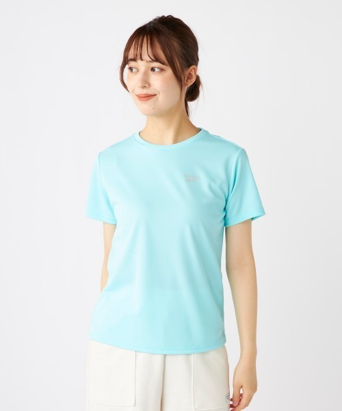 Reebok(リーボック)の「【Reebok/リーボック】レディース半袖UVTシャツ 水陸両用半袖アクアTシャツ(Tシャツ/カットソー・レディース・ミント/ブラック/ネイビー/ホワイト・MEDIUM/X-LARGE/LARGE)」の3枚目の写真