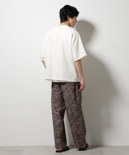 NANO universe（ナノユニバース）の「テックリネン布帛Tシャツ 半袖（Tシャツ/カットソー・メンズ・ブラウン/ホワイト/ネイビー/チャコール・XL/L/M/S）」の22枚目の写真