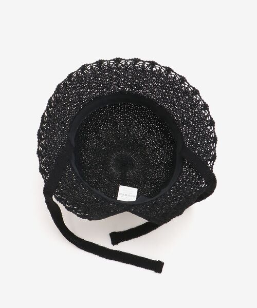 MAJESTIC LEGON（マジェスティックレゴン）の「レース編みハット（ハット・レディース・アイボリー/ブラック・FREE）」の12枚目の写真