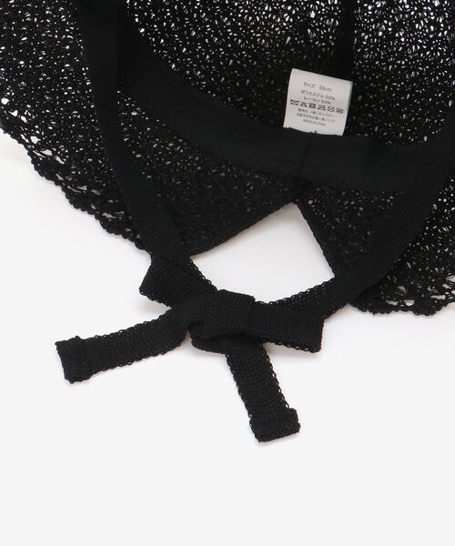 MAJESTIC LEGON（マジェスティックレゴン）の「レース編みハット（ハット・レディース・アイボリー/ブラック・FREE）」の15枚目の写真