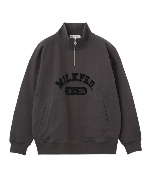 NON TOKYO COLLEGE PUFF SWEAT カレッジ スウェット JINDAI ビッグプリントスウェットパーカー KANAちゃん グレー