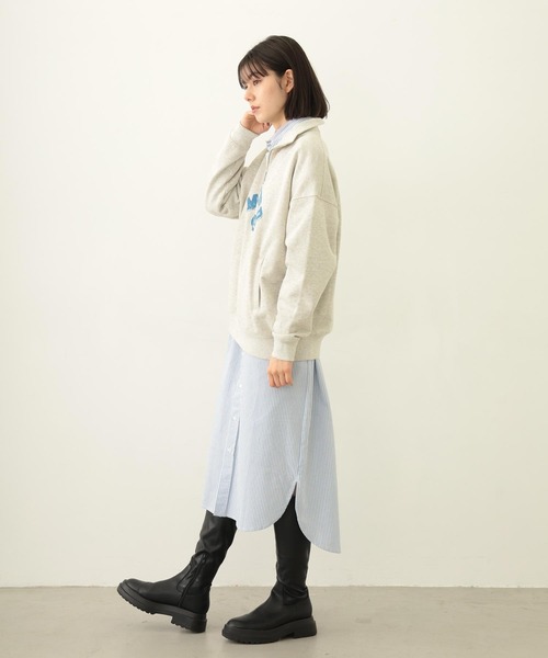 COLLEGE LOGO HALF ZIP TOP（スウェット）｜MILKFED.（ミルク