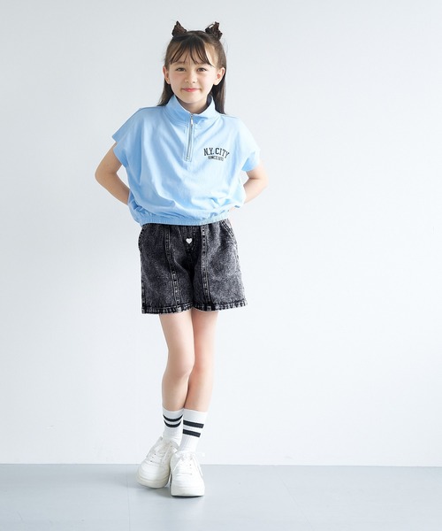 セール】【WEB限定セール】キッズ デニムハート釦ショートパンツ