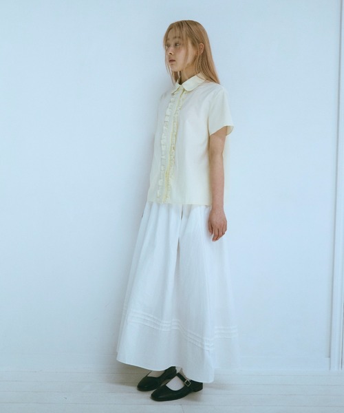 FEKETE(フェケテ)の「tuck long flared skirt / タックロングフレアスカート(スカート・レディース・アイボリー・FREE)」の12枚目の写真