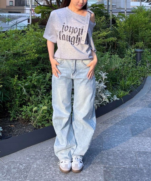 3.3 Field Trip （3.3フィールドトリップ）の「3.3 Field Trip／ベルト付き半袖プルオーバー（Tシャツ/カットソー・レディース・チャコール/ホワイト/グレー/ネイビー/その他2/その他1・FREE）」の9枚目の写真