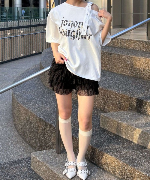 3.3 Field Trip （3.3フィールドトリップ）の「3.3 Field Trip／ベルト付き半袖プルオーバー（Tシャツ/カットソー・レディース・チャコール/ホワイト/グレー/ネイビー/その他2/その他1・FREE）」の11枚目の写真