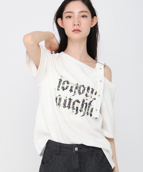 3.3 Field Trip （3.3フィールドトリップ）の「3.3 Field Trip／ベルト付き半袖プルオーバー（Tシャツ/カットソー・レディース・チャコール/ホワイト/グレー/ネイビー/その他2/その他1・FREE）」の16枚目の写真