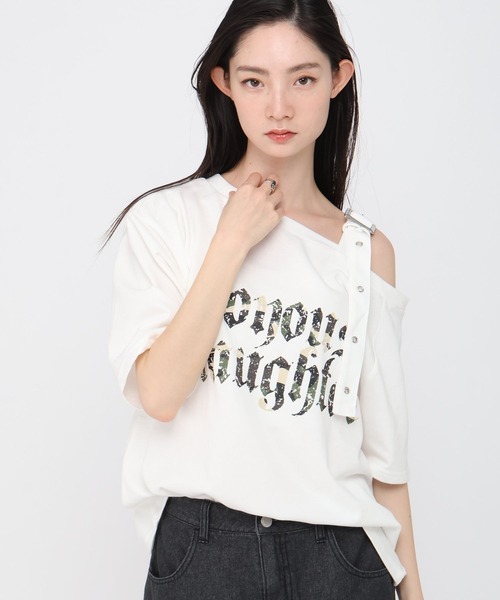 3.3 Field Trip （3.3フィールドトリップ）の「3.3 Field Trip／ベルト付き半袖プルオーバー（Tシャツ/カットソー・レディース・チャコール/ホワイト/グレー/ネイビー/その他2/その他1・FREE）」の17枚目の写真