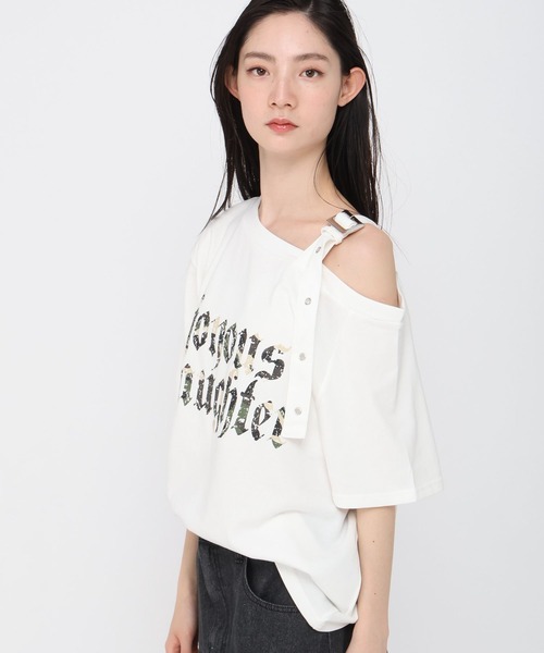 3.3 Field Trip （3.3フィールドトリップ）の「3.3 Field Trip／ベルト付き半袖プルオーバー（Tシャツ/カットソー・レディース・チャコール/ホワイト/グレー/ネイビー/その他2/その他1・FREE）」の18枚目の写真