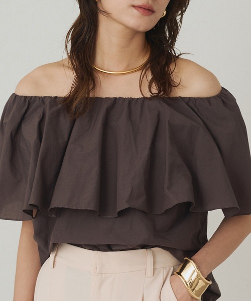 Loungedress - 【限定値下げ】ラウンジドレス　バンドカラーストライプシャツ　ブラック Loungedress ラウンジドレス バンドカラーストライプシャツ