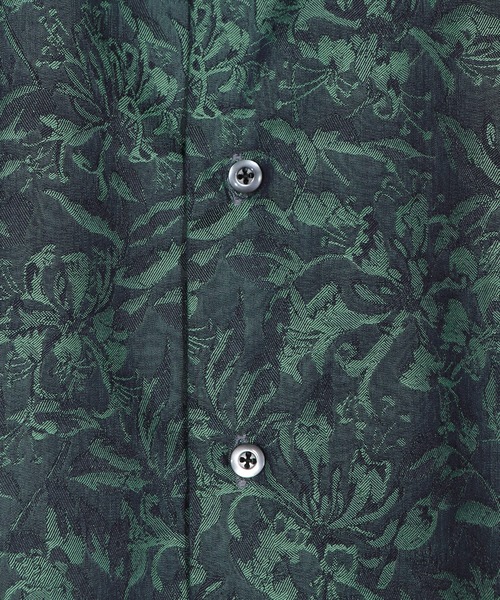MEN'S BIGI(メンズビギ)の「【LIBERTY/リバティ】フラワージャガード 長袖シャツ(シャツ/ブラウス・メンズ・ライトグレー/グリーン/チャコールグレー・02/01/04/03)」の21枚目の写真