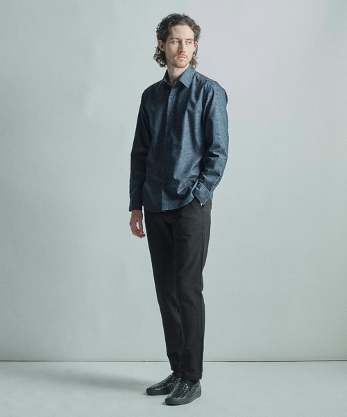 MEN'S BIGI（メンズビギ）の「【LIBERTY/リバティ】フラワージャガード 長袖シャツ（シャツ/ブラウス・メンズ・ライトグレー/グリーン/チャコールグレー・02/01/04/03）」の13枚目の写真