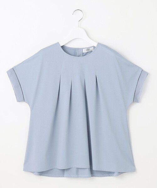 J.PRESS Ladies(J.プレス レディス)の「【洗える・接触冷感】プレーティングジャージー フレア カットソー(Tシャツ/カットソー・レディース・ホワイト系/スカイブルー系/ベージュ系/オレンジ系/ブラック系・SMALL)」の22枚目の写真