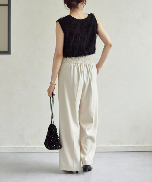 Thevon（ゼボン）の「ウエストジップタックパンツ（その他パンツ・レディース・アイボリー/グレー/ブラック・M/PM）」の21枚目の写真