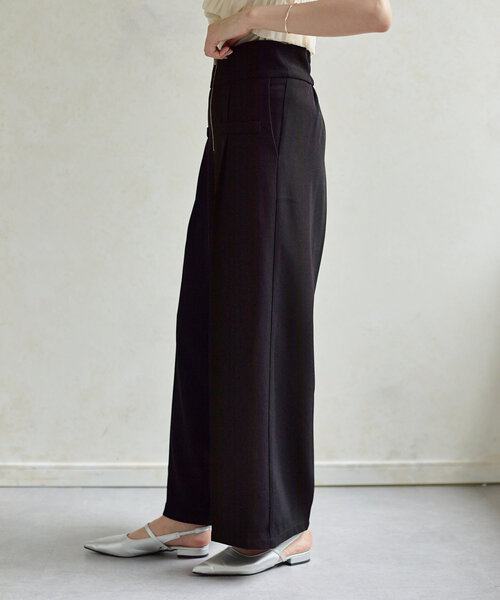 Thevon（ゼボン）の「ウエストジップタックパンツ（その他パンツ・レディース・アイボリー/グレー/ブラック・M/PM）」の18枚目の写真