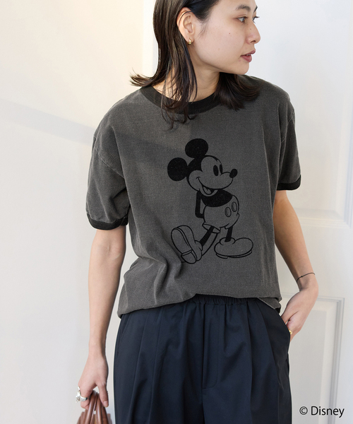JOURNAL STANDARD（ジャーナルスタンダード）の「《追加2》MICKEY / リンガーTシャツ（Tシャツ/カットソー・レディース・ブラック系その他/ブルー系その他・FREE）」の7枚目の写真