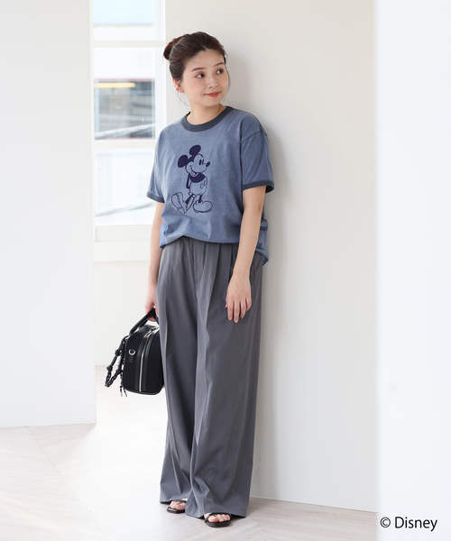 JOURNAL STANDARD（ジャーナルスタンダード）の「《追加2》MICKEY / リンガーTシャツ（Tシャツ/カットソー・レディース・ブラック系その他/ブルー系その他・FREE）」の9枚目の写真