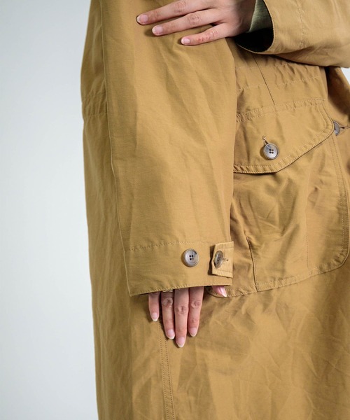 D.M.G.（ドミンゴ）の「[D.M.G / ディーエムジー] 64クロス オーバーシティコート（ステンカラーコート・レディース・ベージュ/ブラック・2）」の17枚目の写真