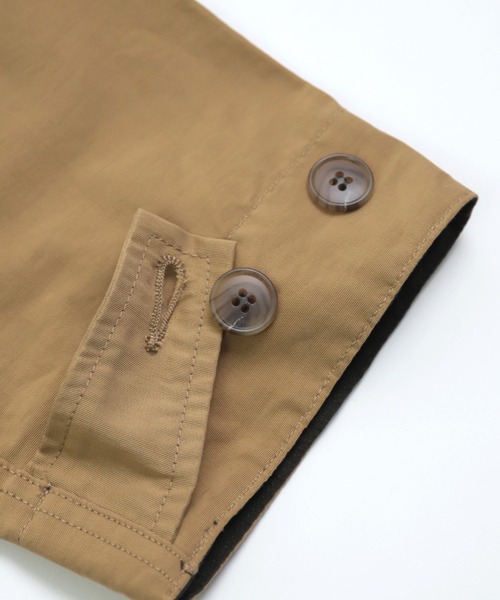 D.M.G.（ドミンゴ）の「[D.M.G / ディーエムジー] 64クロス オーバーシティコート（ステンカラーコート・レディース・ベージュ/ブラック・2）」の9枚目の写真