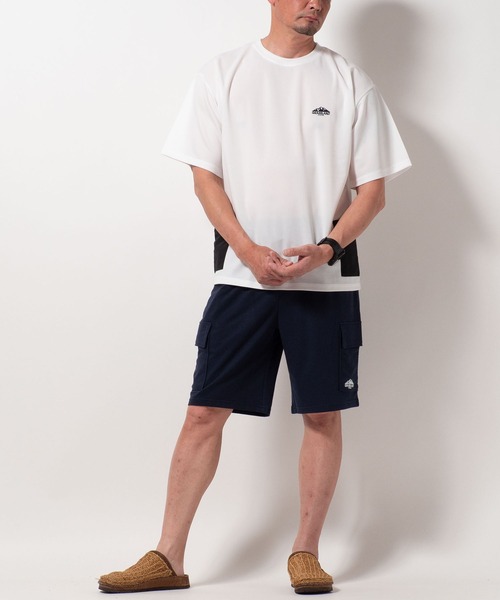 BAYBLO(ベイブロ)の「(SA) 梨地 ナイロンポケット 半袖 Tシャツ(Tシャツ/カットソー・メンズ・ホワイト/レディッシュグレー/ベージュ/ブラック・M/L/LL)」の14枚目の写真