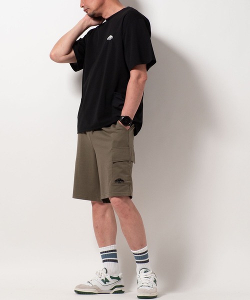 BAYBLO(ベイブロ)の「(SA) 梨地 ナイロンポケット 半袖 Tシャツ(Tシャツ/カットソー・メンズ・ホワイト/レディッシュグレー/ベージュ/ブラック・M/L/LL)」の19枚目の写真