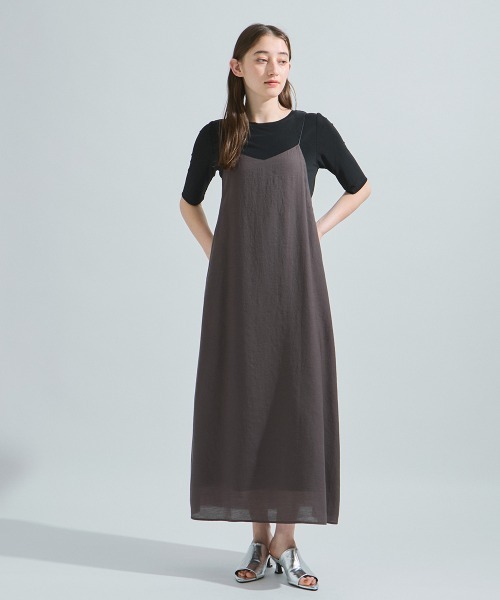 ketty（ケティ）の「ラフィーネクロスキャミワンピース≪手洗い可能≫（ワンピース・レディース・レッド/チャコールグレー/グリーン・M）」の15枚目の写真