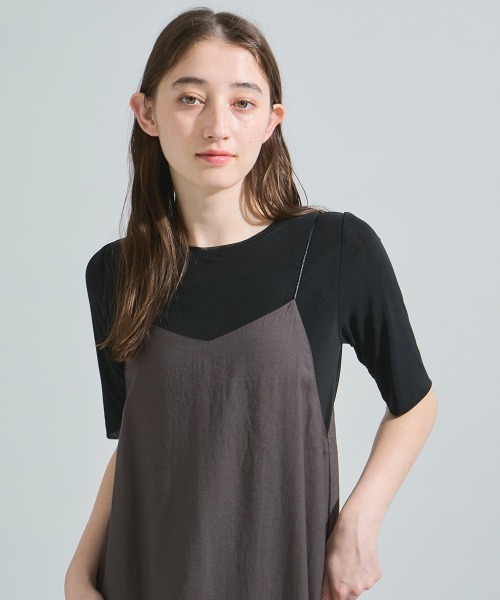 ketty（ケティ）の「ラフィーネクロスキャミワンピース≪手洗い可能≫（ワンピース・レディース・レッド/チャコールグレー/グリーン・M）」の12枚目の写真