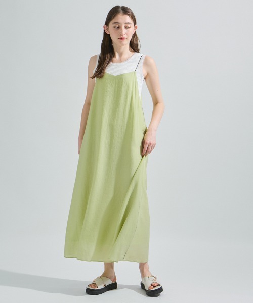 ketty（ケティ）の「ラフィーネクロスキャミワンピース≪手洗い可能≫（ワンピース・レディース・レッド/チャコールグレー/グリーン・M）」の11枚目の写真