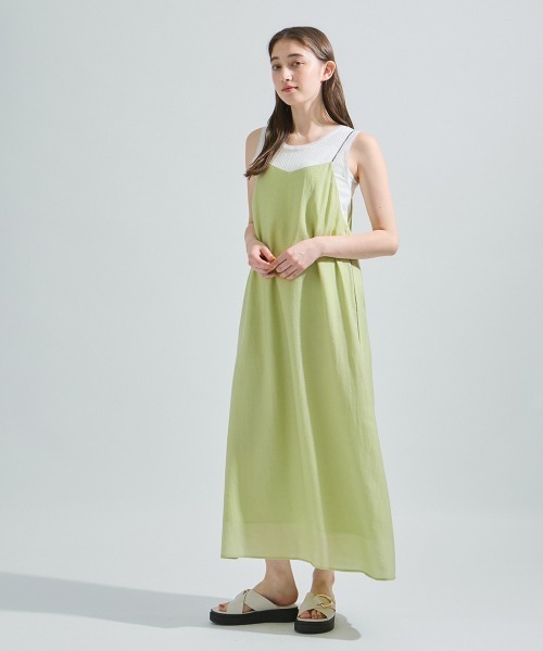 ketty（ケティ）の「ラフィーネクロスキャミワンピース≪手洗い可能≫（ワンピース・レディース・レッド/チャコールグレー/グリーン・M）」の10枚目の写真